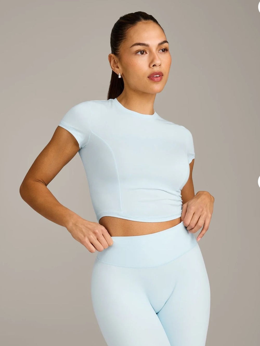 Oner Active Mellow Motion Crew Neck Mid Top Cloud Blue Medium Activewear Gym